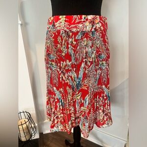 NWT PLEATED MULTI COLOR SHIRT